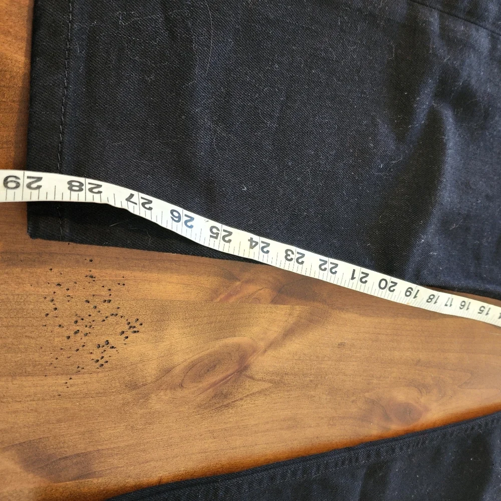 Levi 508 Black Denim Straight Leg Men's Jeans Size 34 × 30
